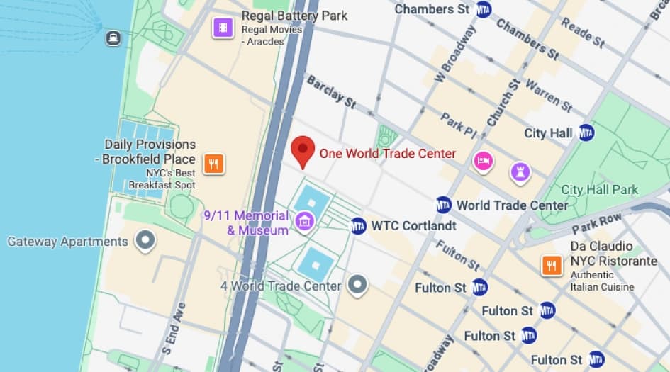 New York Office Directions Map
